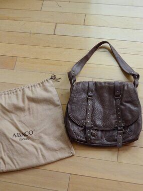 ABACO PARIS Lamb Skin Hobo Bag Shoulder Bag